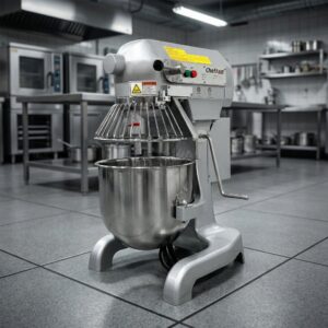 ChefAsst CA-MX10A 10L 3-Speed 1 HP Planetary Stand Mixer with Guard & Standard Accessories