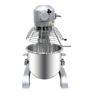 ChefAsst CA-MX20B 20L 3-Speed 1 1/2 hp Planetary Stand Mixer with Guard & Standard Accessories