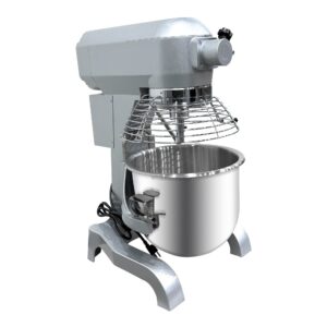 ChefAsst CA-MX20B 20L 3-Speed 1 1/2 hp Planetary Stand Mixer with Guard & Standard Accessories
