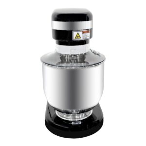 ChefAsst CA-MXN7C Black 7L 0.36 HP Bowl Lift Countertop Mixer with Standard Accessories