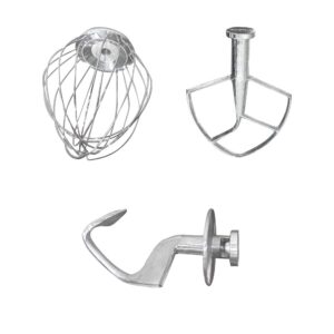 ChefAsst CA-MXN7C Black 7L 0.36 HP Bowl Lift Countertop Mixer with Standard Accessories