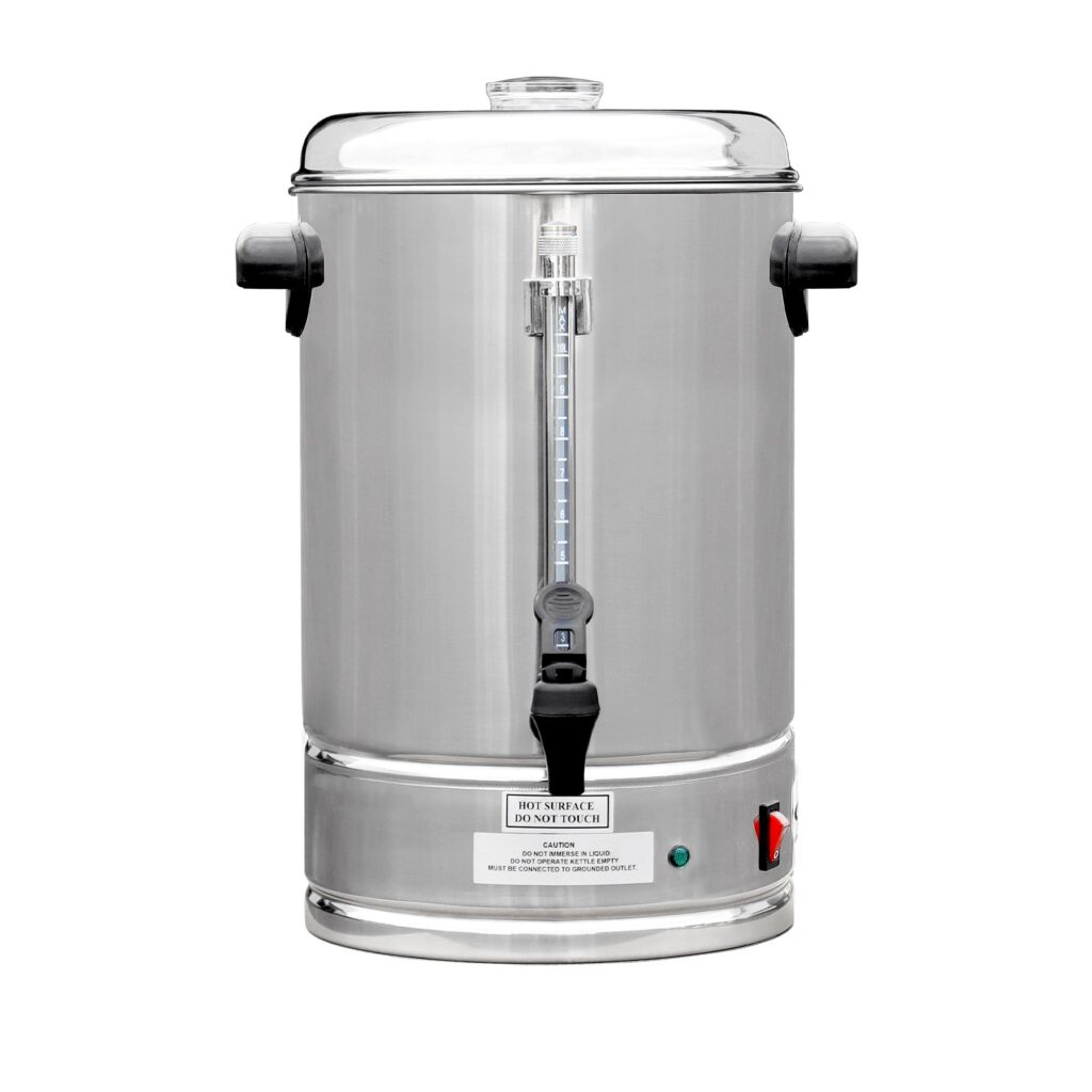 ChefAsst CP10A 338 oz Double Wall Stainless Steel Coffee Urn Coffee Percolator