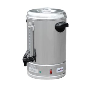 ChefAsst CP10A 338 oz Double Wall Stainless Steel Coffee Urn Coffee Percolator