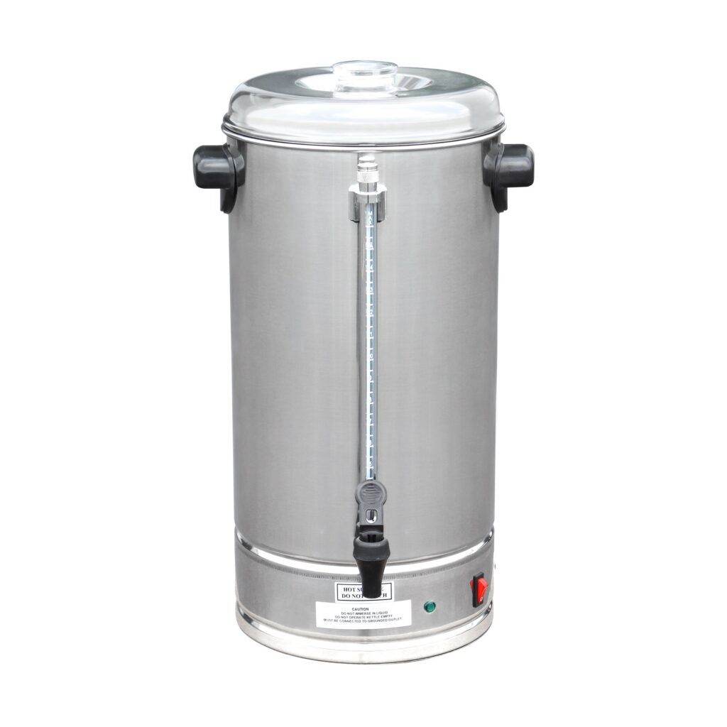 ChefAsst CP15A 507 oz Double Wall Stainless Steel Coffee Urn Coffee Percolator