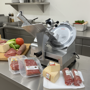 ChefAsst HB-320D Heavy-Duty Automatic Meat Slicer with 12.6″ Stainless Steel Blade