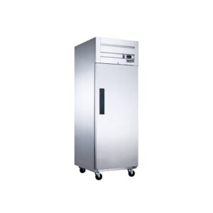 Dukers D28AF 27 1/2″ One Section Reach-In Freezer with Solid Full Door, Top Mount, Stainless Steel, 19.1 Cu.Ft.