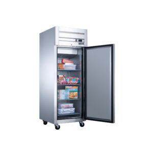 Dukers D28AF 27 1/2″ One Section Reach-In Freezer with Solid Full Door, Top Mount, Stainless Steel, 19.1 Cu.Ft.