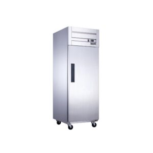 Dukers D28AR 27 1/2″ One Section Reach-In Refrigerator with Solid Full Door, Top Mount, Stainless Steel, 19.1 Cu.Ft.