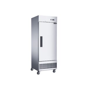 Dukers D28ER 27 1/2″ One Section Reach-In Refrigerator with Solid Full Door, Bottom Mount, Stainless Steel, 15.9 Cu.Ft.