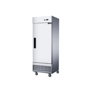 Dukers D28ER 27 1/2″ One Section Reach-In Refrigerator with Solid Full Door, Bottom Mount, Stainless Steel, 15.9 Cu.Ft.