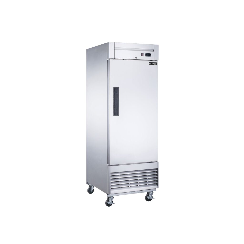 Dukers D28F 27 1/2″ One Section Reach-In Freezer with Solid Full Door, Bottom Mount, Stainless Steel, 18.8 Cu.Ft.