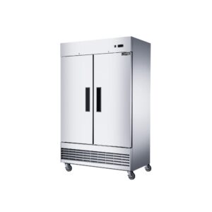 Dukers D47EF 47 1/4″ Two Section Reach-In Freezer with Solid Full Doors, Bottom Mount, Stainless Steel, 29.5 Cu.Ft.