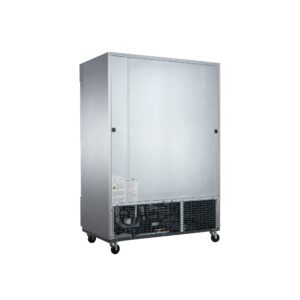 Dukers D55F 55 1/8″ Two Section Reach-In Freezer with Solid Full Doors, Bottom Mount, Stainless Steel, 41.6 Cu.Ft.
