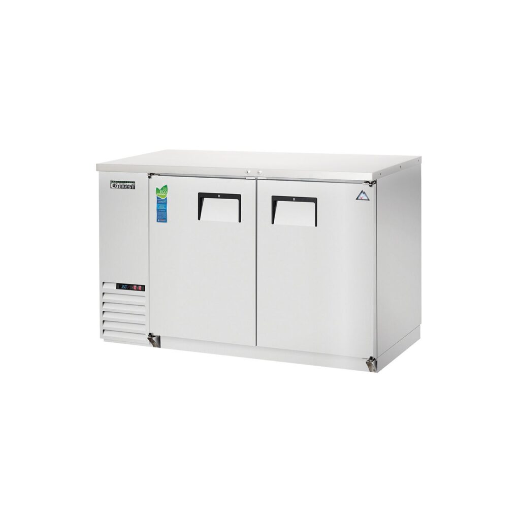 Everest EBB48-SS 49″ Stainless Steel Back Bar Cooler, 2 Solid Doors, 14 cu. ft.