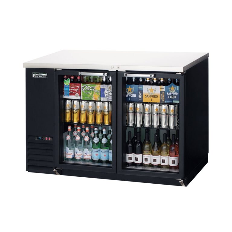 Everest EBB48G 49″ Back Bar Cooler, 2 Glass Doors, 14 cu. ft.