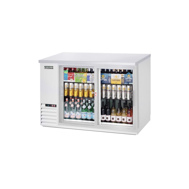 Everest EBB48G-SD-SS 49″ Stainless Steel Back Bar Cooler, 2 Glass Doors, 13 cu. ft.