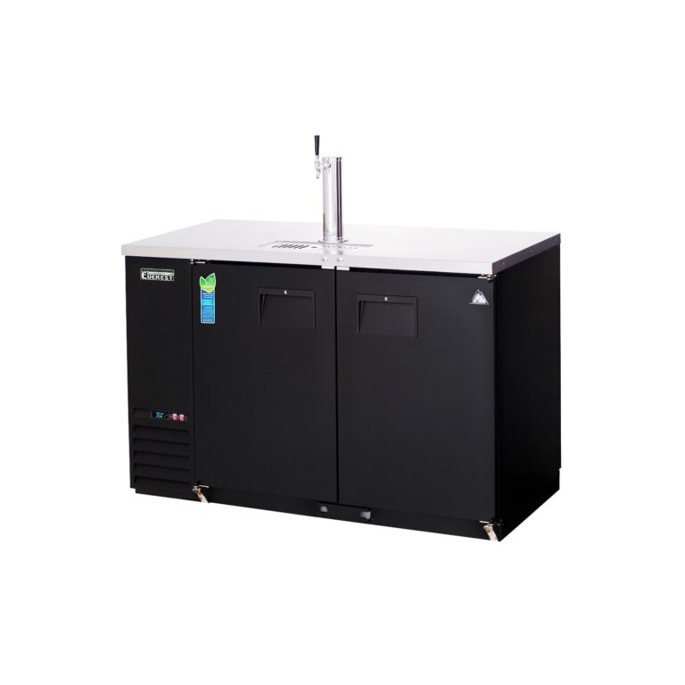 Everest EBD2-BB 57 3/4″ Direct Draw Keg Refrigerator, 2 Solid Doors, 20 cu. ft.