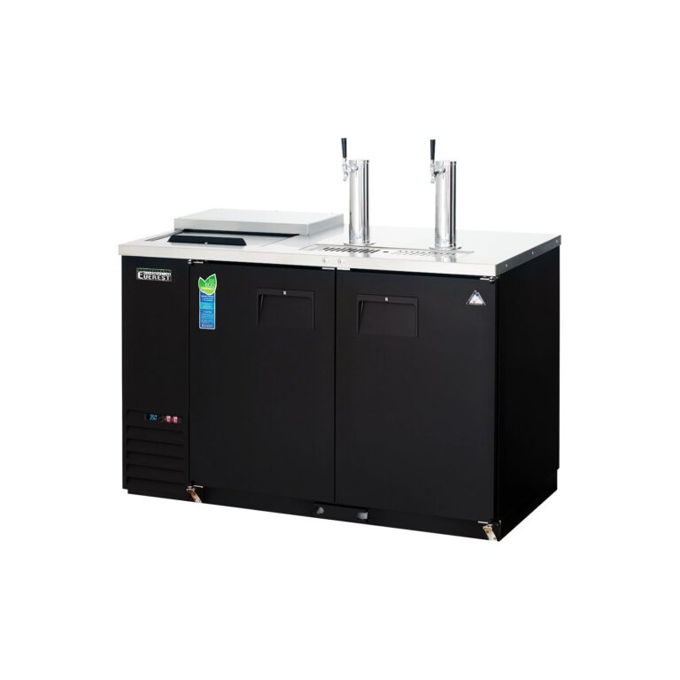 Everest EBD2-CT 57 3/4″ Club Top Direct Draw Keg Refrigerator, 2 Solid Doors, 20 cu. ft.