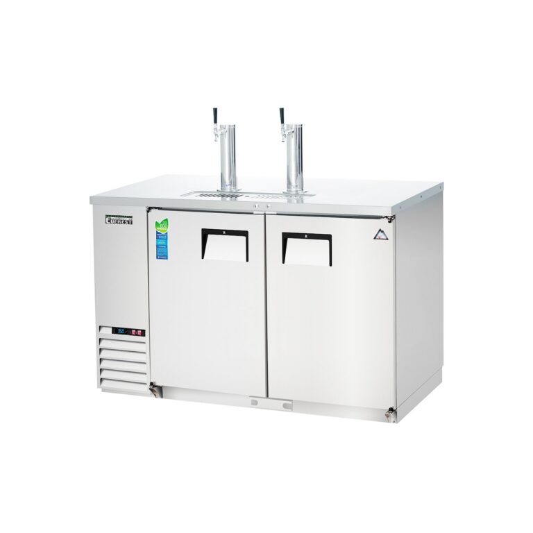 Everest EBD2-SS 57 3/4″ Stainless Steel Direct Draw Keg Refrigerator, 2 Solid Doors, 20 cu. ft.