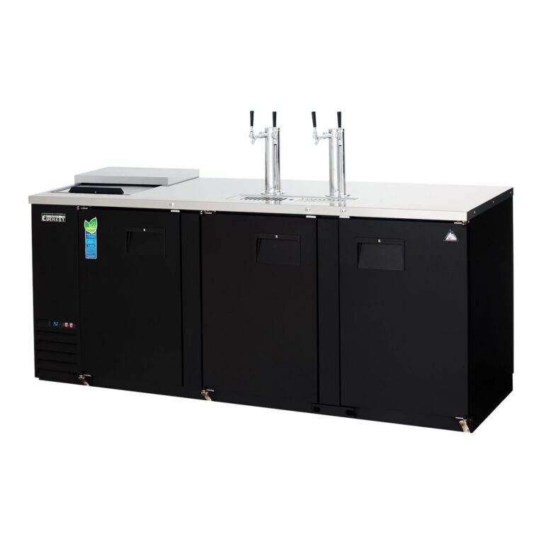 Everest EBD4-CT 89 1/4″ Club Top Direct Draw Keg Refrigerator, 3 Solid Doors, 32 cu. ft.