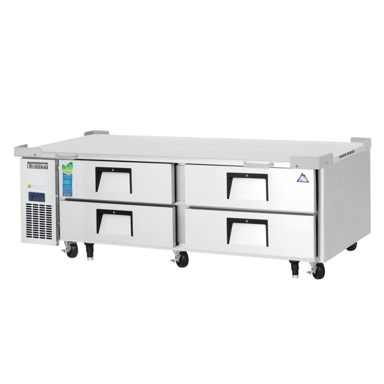 Everest ECB72D4 72 3/8" Acero Inoxidable refrigerador bajo mostrador para chef, 4 cajones