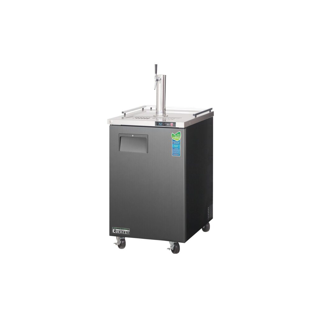 Everest ECF1 23 1/2″ Black Nitro Cold Brew Coffee Dispenser, 8 cu. ft.