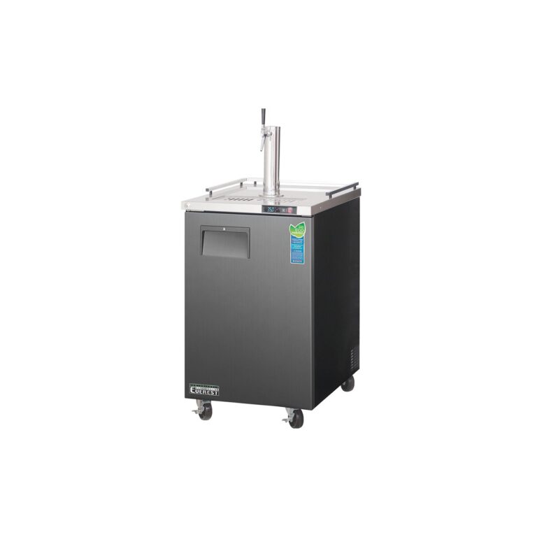 Everest ECF1 23 1/2″ Black Nitro Cold Brew Coffee Dispenser, 8 cu. ft.