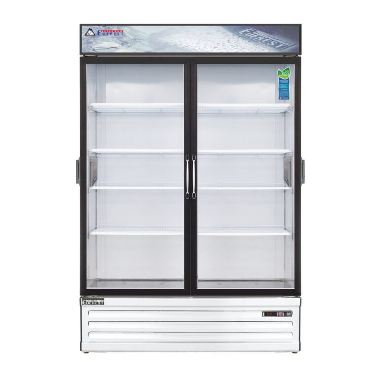 Everest EMGR48C 53 1/8" Blanco 48 pies cúbicos Refrigerador de Cromatografía, Puertas Dobles de Apertura