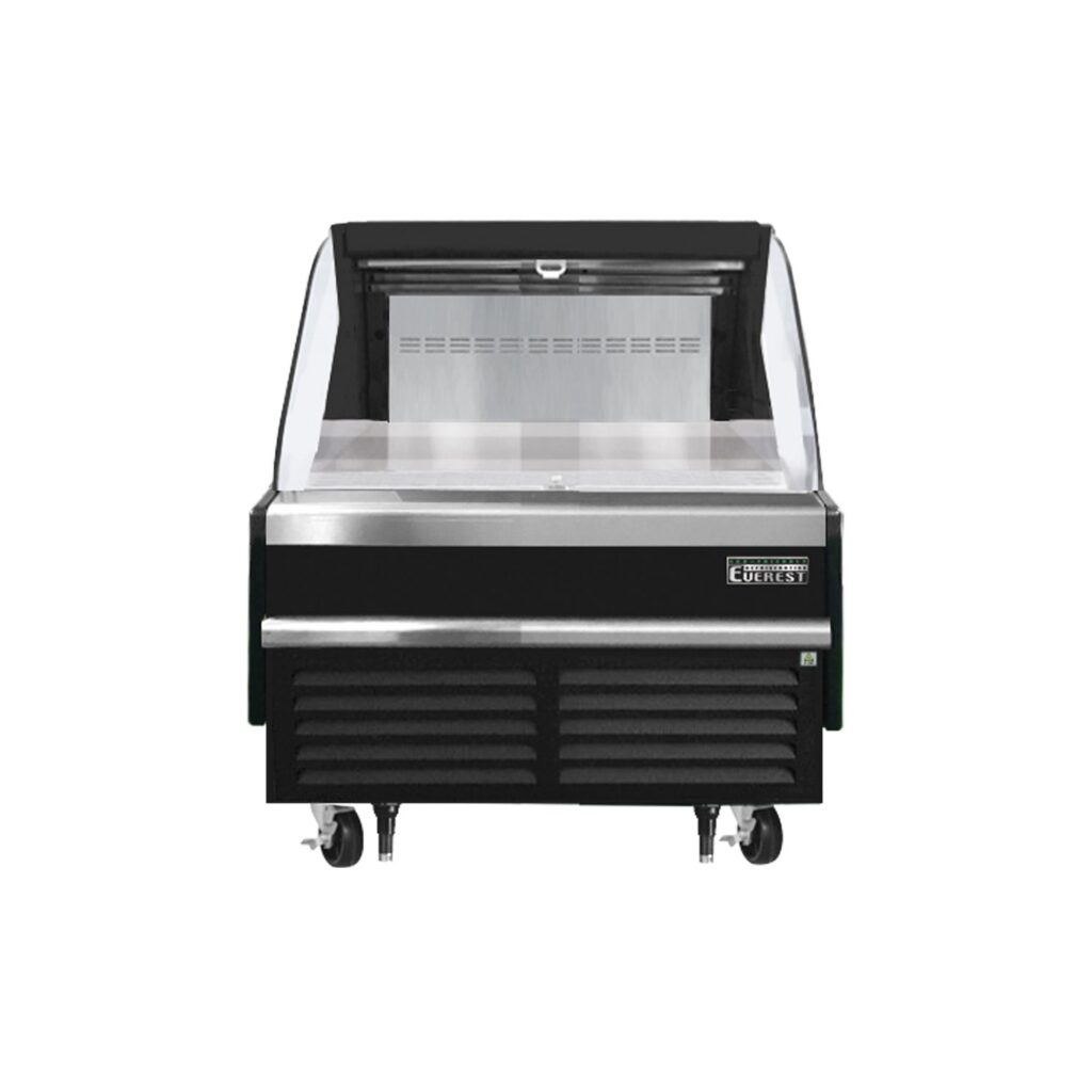 Everest EOMH-36-B-35-S 37 1/4″ Black 5.6 cu. ft Open Air Merchandiser