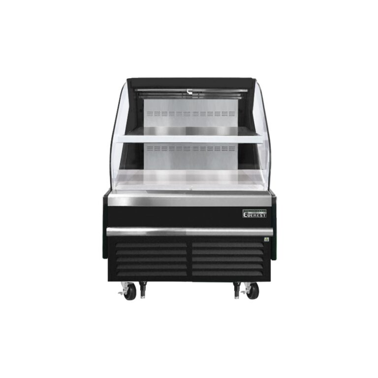 Everest EOMH-36-B-35-T 37 1/4″ Black 7.4 cu. ft Open Air Merchandiser