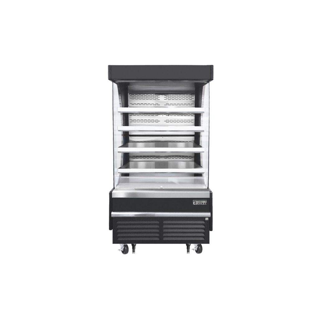 Everest EOMV-36-B-28-T 37 1/4″ Black 12.8 cu. ft Open Air Merchandiser