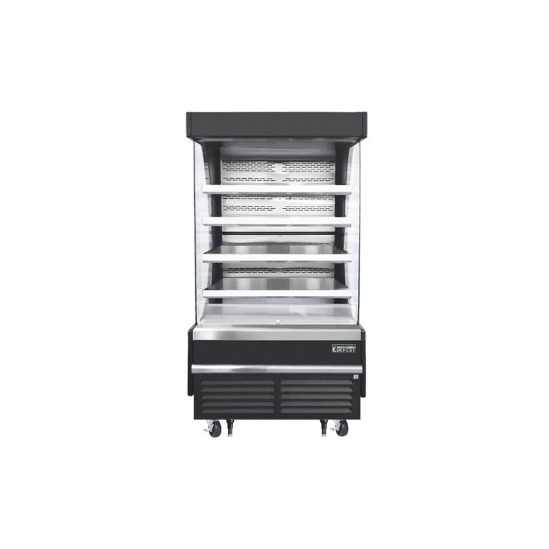 Everest EOMV-36-B-28-T 37 1/4″ Black 12.8 cu. ft Open Air Merchandiser