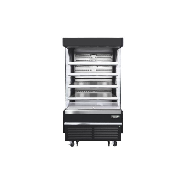 Everest EOMV-36-B-35-T 37 1/4″ Black 18.2 cu. ft Open Air Merchandiser