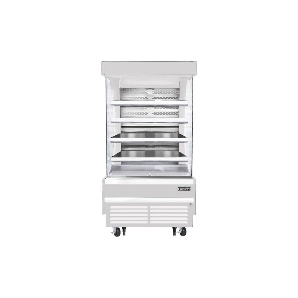 Everest EOMV-36-W-28-T 37 1/4″ White 12.8 cu. ft Open Air Merchandiser