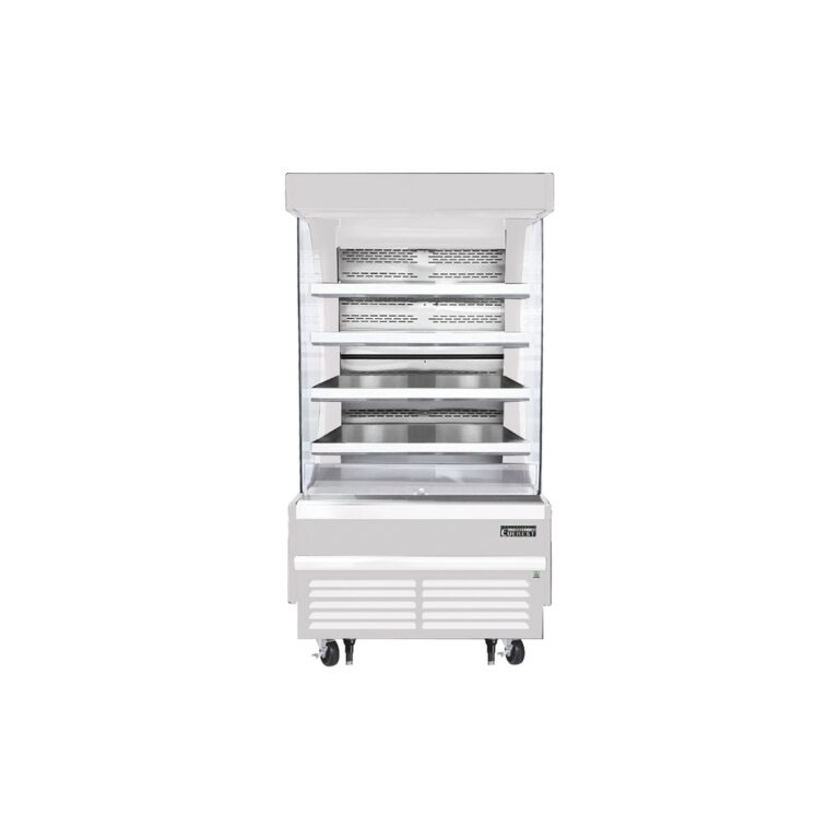 Everest EOMV-36-W-28-T 37 1/4″ White 12.8 cu. ft Open Air Merchandiser