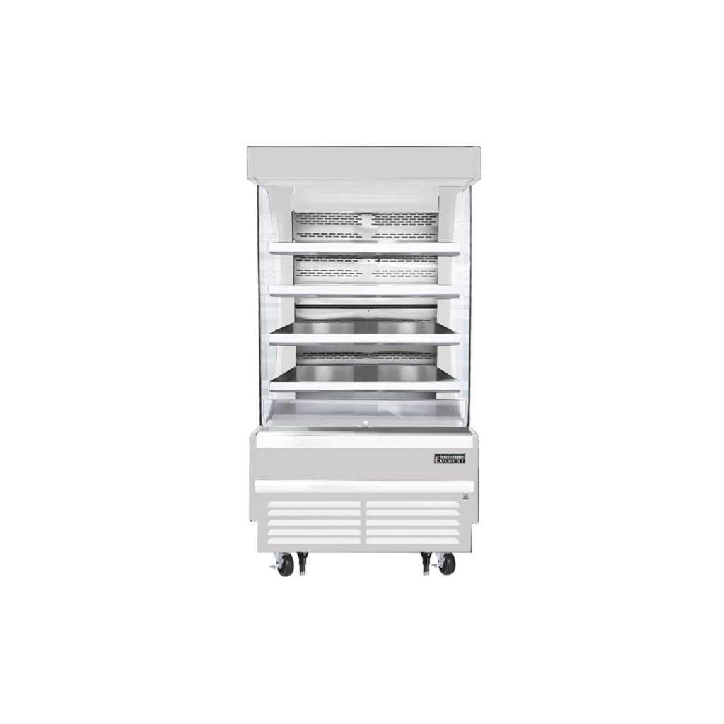 Everest EOMV-36-W-35-T 37 1/4″ White 18.2 cu. ft Open Air Merchandiser
