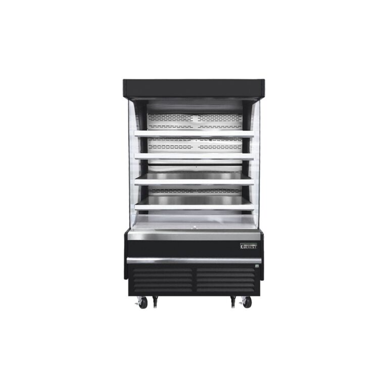 Everest EOMV-48-B-28-T 48″ Black 16.8 cu. ft Open Air Merchandiser