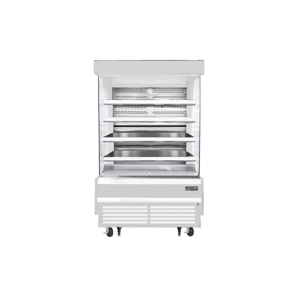 Everest EOMV-48-W-28-T 48″ White 16.8 cu. ft Open Air Merchandiser