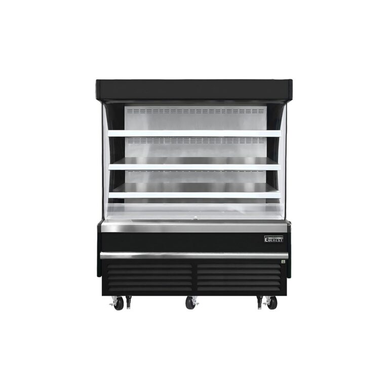 Everest EOMV-60-B-28-S 60″ Black 15.4 cu. ft Open Air Merchandiser