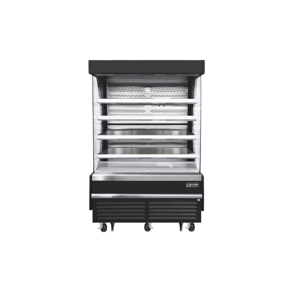 Everest EOMV-60-B-35-T 60″ Black 30.2 cu. ft Open Air Merchandiser