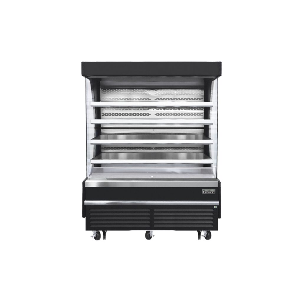 Everest EOMV-72-B-28-T 73 1/4″ Black 26 cu. ft Open Air Merchandiser