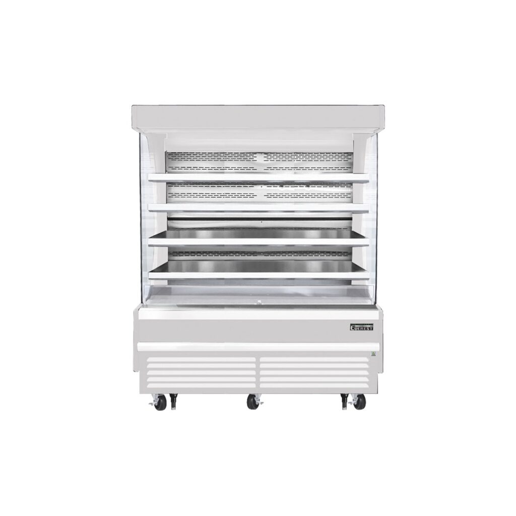 Everest EOMV-72-W-28-T 73 1/4″ White 26 cu. ft Open Air Merchandiser