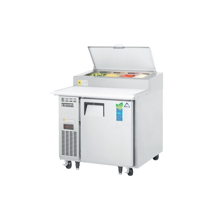 Everest EPPR1 35 5/8" 不锈钢披萨备餐冷藏柜，1扇实心门
