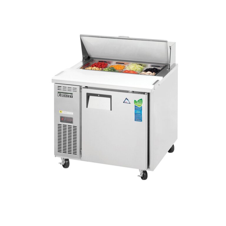 Everest EPR1 35 5/8" 不锈钢三明治备餐冷藏柜，1扇实心门