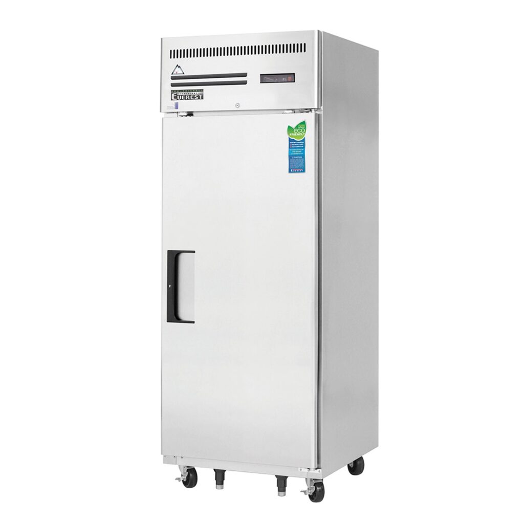Everest ESF1 29 1/4″ Stainless Steel 23 cu. ft Reach-In Freezer, Solid Full Door, Top Mount