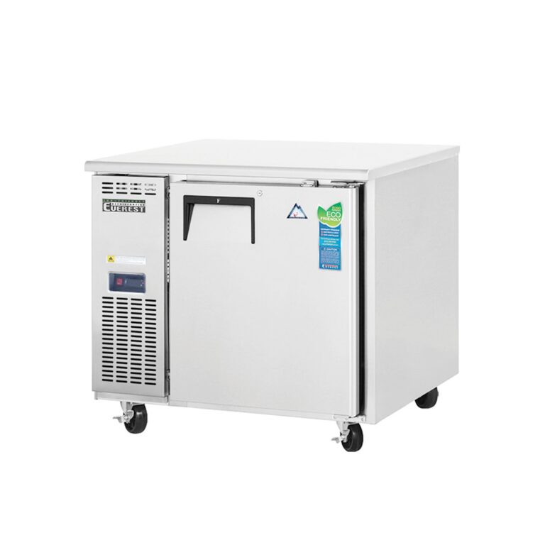 Everest ETF1-24 35 3/8" 不锈钢台下冷冻柜，1扇实心门，6立方英尺