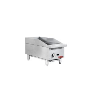 Flamaster FLM-CB12-M 12″ Countertop Gas Charbroiler, NG/LPG, 35,000 BTU, 1 Burner