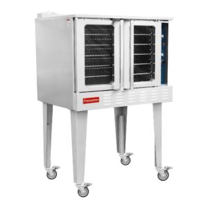 Flamaster FLM-COE240-1 38″ Commercial Single Deck Electric Convection Oven – 5 Racks, 240V