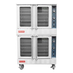 Flamaster FLM-COG-2 38″ Double Deck Gas Convection Oven, NG/LPG, 10 Racks, 108,000 BTU