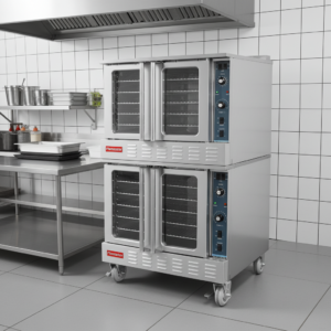 Flamaster FLM-COG-2 38″ Double Deck Gas Convection Oven, NG/LPG, 10 Racks, 108,000 BTU